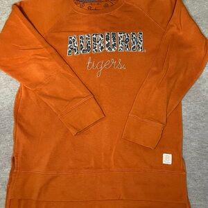 Pressbox Auburn Tigers Orange Crewneck Sweater
